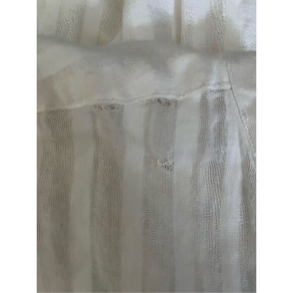 Rails Angelina White Linen Blend Striped‎ Sleeveless Mini Dress Size Small - Picture 5 of 6